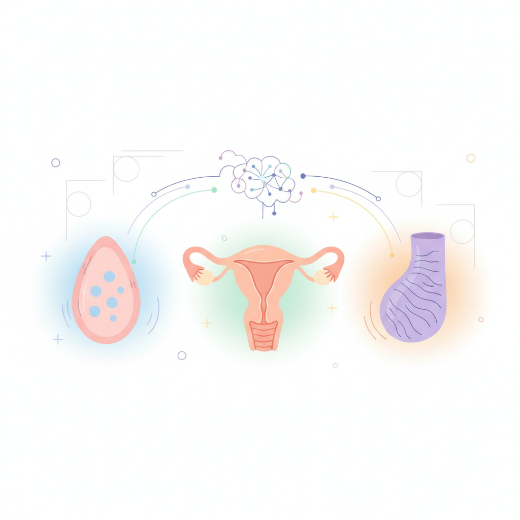 女性の臓器は「同じ速度」で老いない——AIが解明した卵巣・子宮・膣の非同期エイジング